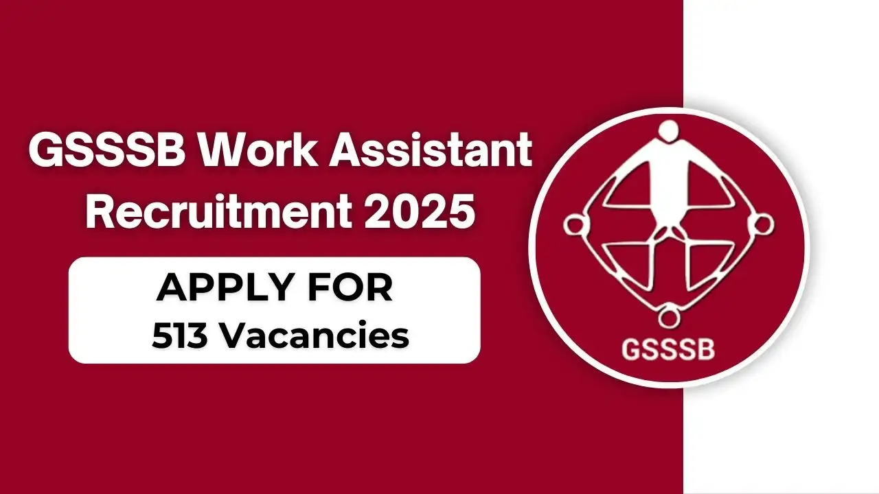 GSSSB Work Assistant Recruitment 2025